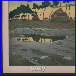 Lithographie par Henri Rivière Les Aspects de la Nature Le Crépuscule A5491