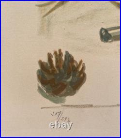 Lithographie signée Yves Brayer, Cabane gardiane, de 1973, numérotée