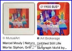 Lithographie signée de Marcel MOULY Lithographie signée de Marcel MOULY