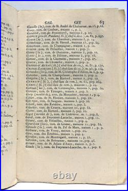 Livre rare DE RIBIER Dictionnaire Topographique Haute-Loire PUY 1820