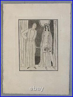 Lot 7 Gravures Erotique Gravure Lithographie 1930 Femme Nu Nue Art À Identifier