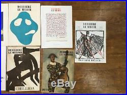Lot 9 numéros Derrière le miroir, Chagall, Derain Jean Arp Arakawa Lithographies
