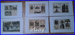 Lot De 6 Belles Lithographies De George Louis Le Rouge