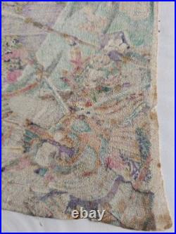 Lot Estampes Japonaise Ancienne sur Crêpe Samouraïs Utagawa Kunihisa II 1850