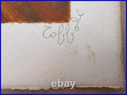 Louis TOFFOLI lithographie originale signée numérotée 84/100 La Moisson 75x53cm