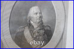 Louis XVIII, roi de France. Gravure en buste du roi d'après Valois XIXe Louis XVIII, roi de France. Gravure en buste du roi d'après Valois XIXe