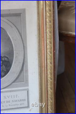Louis XVIII, roi de France. Gravure en buste du roi d'après Valois XIXe Louis XVIII, roi de France. Gravure en buste du roi d'après Valois XIXe