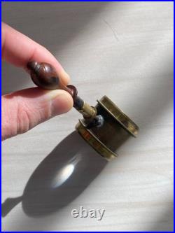 MAGNIFIQUE Ancienne loupe d'entomologie XIXe TRÈS BON ETAT