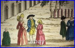 MARSEILLE Vue du Cours Vue d'optique, fin XVIII? Siècle