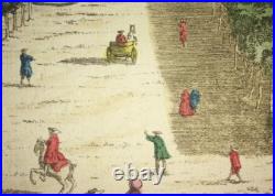 MARSEILLE Vue du Cours Vue d'optique, fin XVIII? Siècle