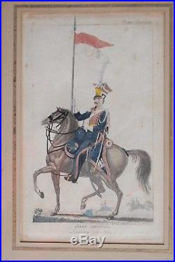 MARTINET estampe gravure Garde Impériale LANCIER POLONAIS Napoléon 19e