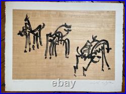 MASSON André Lithographie Originale Signée Justifiée EA Cavalier Surréalisme XXe