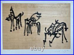 MASSON André Lithographie Originale Signée Justifiée EA Cavalier Surréalisme XXe