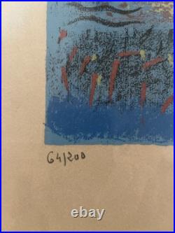 MASSON André Lithographie Originale Signée Numérotée Lune Soleil Picasso XXeme