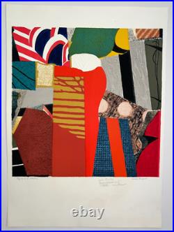 MAX PAPART Composition Abstraite LITHOGRAPHIE Originale 1/73 ea GRAVURE XX°