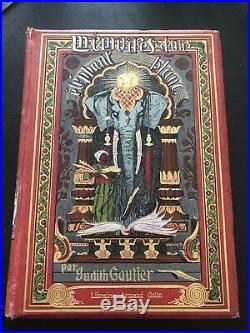 MUCHA Mémoires d'un ELEPHANT BLANC, par J. GAUTIER. 1894. Illustré par MUCHA