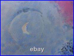 Marc CHAGALL Amoureux sur les toits de Paris, LITHOGRAPHIE numérotée, 500ex