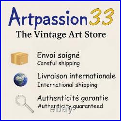 Marc CHAGALL Amoureux sur les toits de Paris, LITHOGRAPHIE numérotée, 500ex