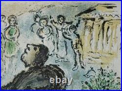 Marc CHAGALL Lithographie Le Prêtre et L'Appel aux Dieux #ODYSSÉE HOMERE