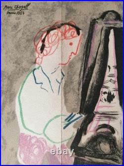 Marc CHAGALL, lithographie Mourlot, galerie Maeght, 1954
