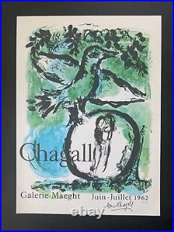 Marc Chagall + 1966 Beau Signée Imprimé + Offre