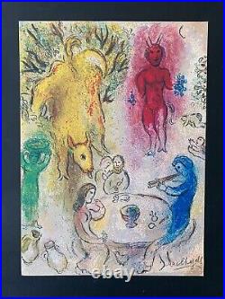 Marc Chagall + 1977 Beau Signée Imprimé + Acheter C' Aujourd'Hui