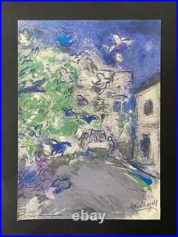 Marc Chagall + 1977 Beau Signée Imprimé + Acheter It Now