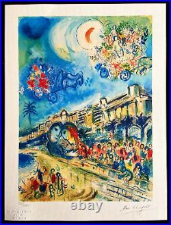 Marc Chagall Lithographie COA Original Signé Numéroté -salvador. Dali. Dalì