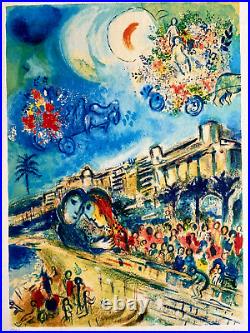 Marc Chagall Lithographie COA Original Signé Numéroté -salvador. Dali. Dalì