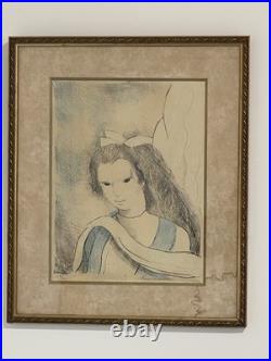Marie LAURENCIN deux Lithographies En Couleur signées et Numérotées Au Crayon