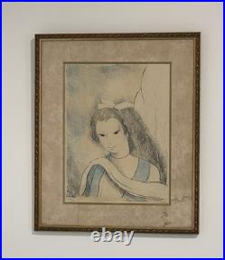 Marie LAURENCIN deux Lithographies En Couleur signées et Numérotées Au Crayon