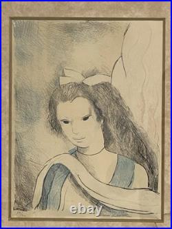 Marie LAURENCIN deux Lithographies En Couleur signées et Numérotées Au Crayon