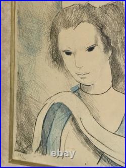 Marie LAURENCIN deux Lithographies En Couleur signées et Numérotées Au Crayon