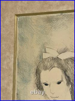 Marie LAURENCIN deux Lithographies En Couleur signées et Numérotées Au Crayon