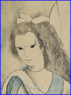 Marie LAURENCIN deux Lithographies En Couleur signées et Numérotées Au Crayon