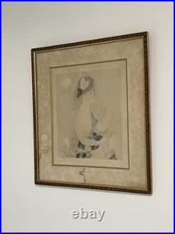 Marie LAURENCIN deux Lithographies En Couleur signées et Numérotées Au Crayon