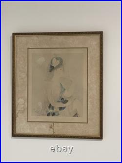 Marie LAURENCIN deux Lithographies En Couleur signées et Numérotées Au Crayon