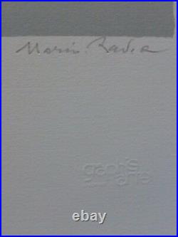 Mario Radice Compositione Astratta Verde Main Signée Lithographie Italien