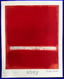 Mark rothko Lithographie Kenneth Noland Willem De Kooning Jackson Pollock