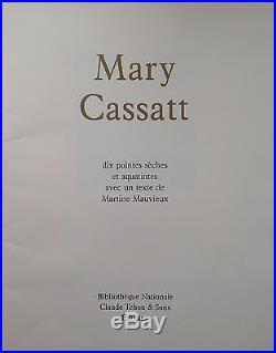 Mary Cassatt Rare Coffret 10 Pointes Sèches Aquatintes Tirage Numérotée