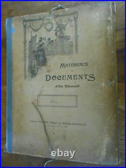 Matériau document ornementation recueil dessins Ouri 1894 complet 58 gravures