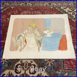 Maurice Brianchon Lithographie FEMME À SA TOILETTE 1956 Ex HC B État Rarissime