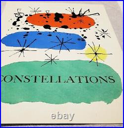 Miro Lithographie originale Mourlot 1959 Constellations