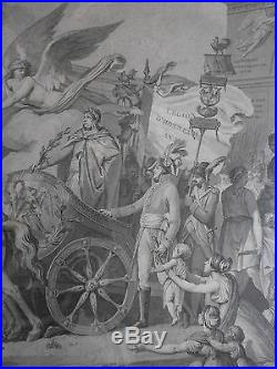 Napoléon Gravure Le Triomphe / Proclamation BONAPARTE premier consul à vie