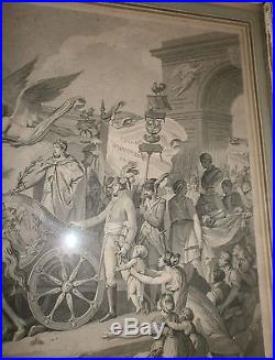 Napoléon Gravure Le Triomphe / Proclamation BONAPARTE premier consul à vie