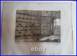 Niccolo MOGALLI (1723-c. 1767) Ruines romaines Collection de 15 estampes