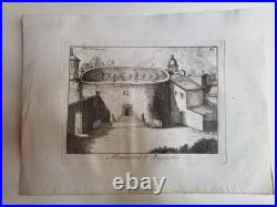 Niccolo MOGALLI (1723-c. 1767) Ruines romaines Collection de 15 estampes
