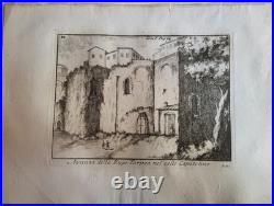 Niccolo MOGALLI (1723-c. 1767) Ruines romaines Collection de 15 estampes