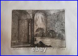 Niccolo MOGALLI (1723-c. 1767) Ruines romaines Collection de 15 estampes