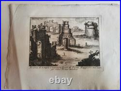 Niccolo MOGALLI (1723-c. 1767) Ruines romaines Collection de 15 estampes